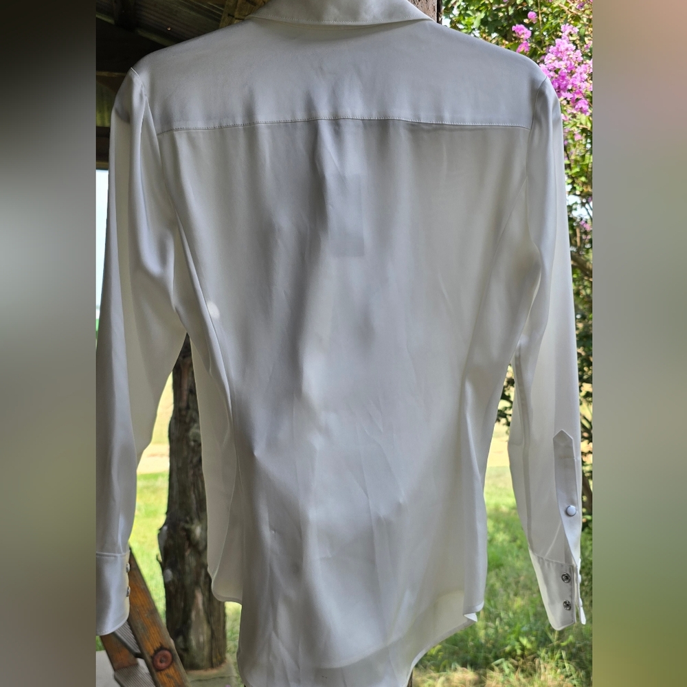 Rag & Bone White Button-Up Blouse - Picture 10 of 14
